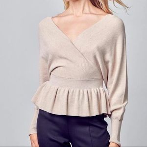 DO+BE  peplum sweater